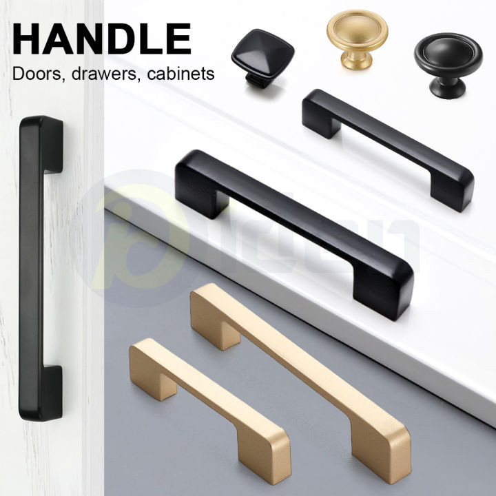 Stainless Steel Kitchen Cabinet Handles Pulls Black Brass Dresser