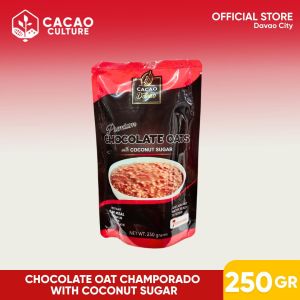Premium Chocolate Oats 250g – CACAO DE DAVAO – Healthy Instant Oatmeal w/ Organic Coconut Sugar