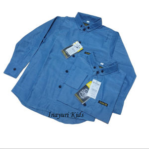 KEMEJA ANAK LAKI LAKI LENGAN PANJANG USIA 1-14TAHUN WARNA DENIM KEMEJA PREMIUM terbaik