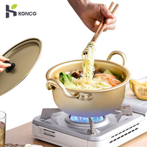 Konco Nồi Súp NHÔM Phong Cách Hàn Quốc 16CM/18CM/20CM Nồi Mì Ramen Mì Phủ Oxy Hóa Nấu Súp Trứng Mike Nhà Bếp Đồ Nấu Nướng