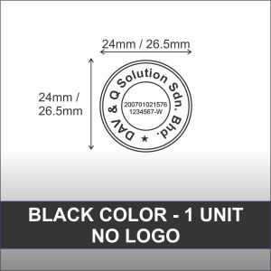 Rubber Stamp / Self Ink Rubber Stamp / Pre Ink Rubber Stamp / Round Chop (CUSTOM MADE)