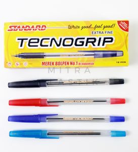 Pulpen Standard Tecnogrip Ballpoint Hitam