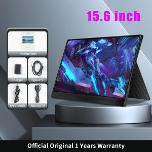 BYONE  15.6 inch Touch Screen Portable Monitor 1080p HD Monitor HDMI IPS Portable Screen 100% sRGB gaming monitor for laptop ps3 ps4 ps5 XBOX