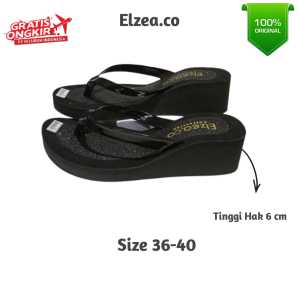 Sandal Wedges Wanita Kekinian Tinggi Kondangan