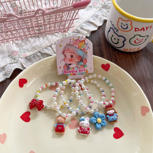 Cute cartoon KT cat rabbit childrens ear clip ear hole free earrings girls bracelets necklaces baby girl earrings accessories