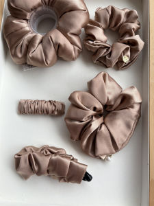 19mm mulberry silk hair scrunchies for women rose gold hair tie for lady high quality hair accessories