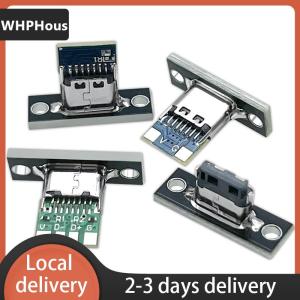 [COD] WHPHous Ship within 24 hours 1pcs Type-C Female Connector Jack Charging Port USB 3.1 Type C Socket With Fixing Plate