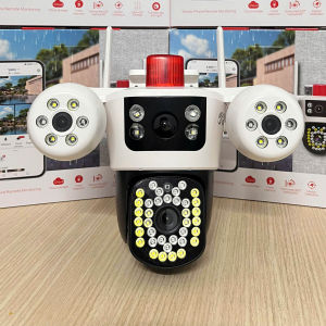 Camera YOOSEE Ngoài Trời 4 mắt 15M (Xoay Được 3 Mắt) 3 Màn Hình Độ Phân Giải Tích Hợp 46 LED Nét