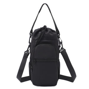 800-1000ML Water Bottle Bag with Strap Portable Bottle Holder Outdoor Water Bottle Bag with Pocket Carrier Bag