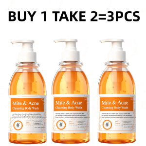 BUY 1 TAKE 3 Acne-Fighting Cleansing Body Wash 250ml Antibacterial Whitening Moisturizing Oil Control Refreshing And Comfortable Deep Cleanses Reduces Mites Soothes Skin Irritation Suitable For All Skin Types
