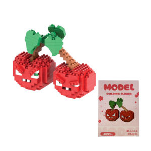 BETTIE Mainan Balok Nano Block Plants vs. Zombies Seri Balok Bangunan Penembak Kacang Polong Model