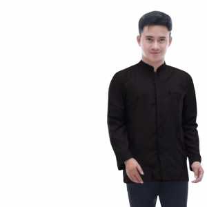 baju koko pria dewasa koko dewasa baju koko lengan panjang koko masa kini modern saku ada tiga kiri kanan dan depan