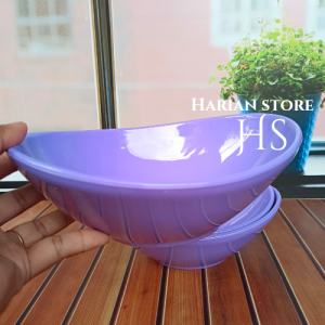 3 pcs mangkuk oval diner tebal model lonjong besar tahan panas