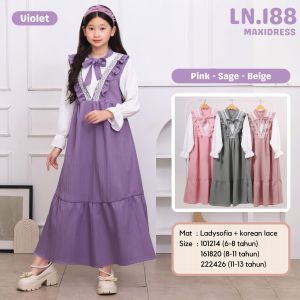 Two Mix - Raya Collection - Gamis Anak Cewek - Baju Anak Muslim Perempuan Ramadan 6 - 13 tahun LN188