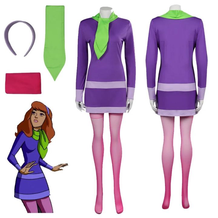 Daphne Blake Cosplay Costume Fantasy TV Scooby Cosplay Doo Disguise ...