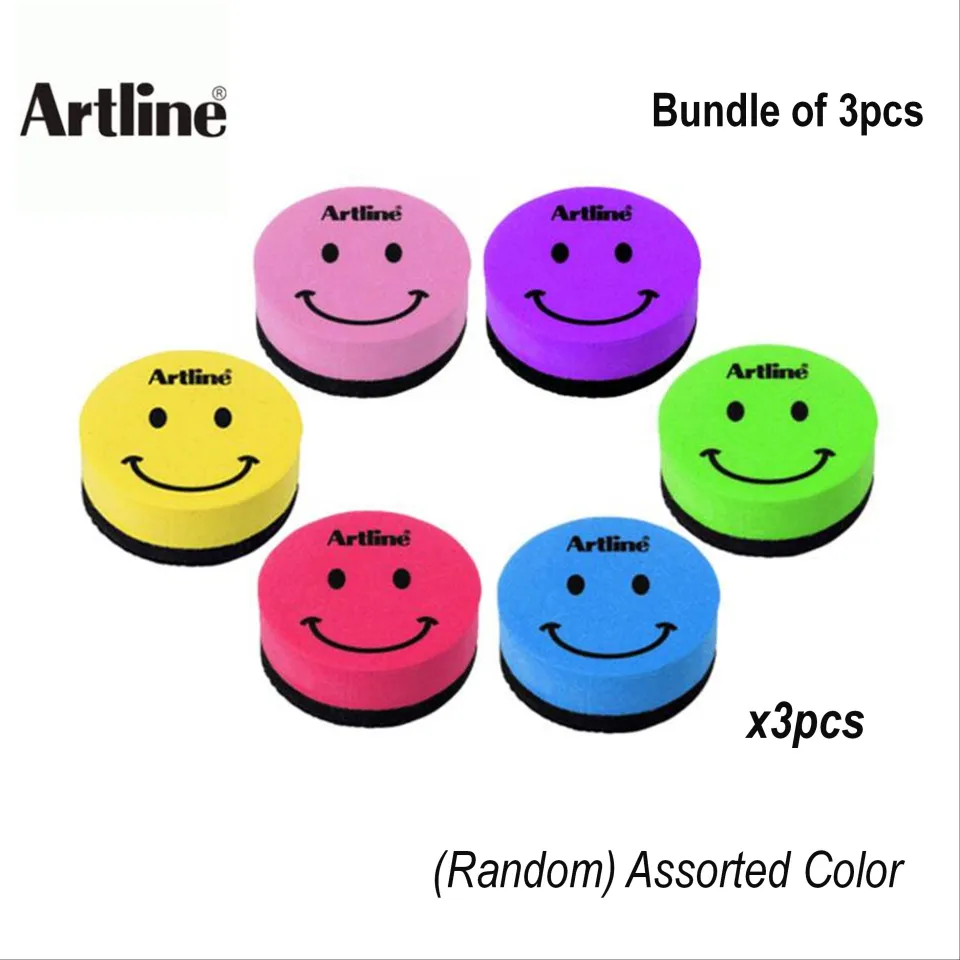 Artline Cancellino Magnetico Per Lavagna - Confezione Da 4 Pezzi Assortiti