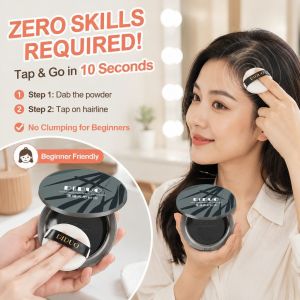 🌟Instant Gray Coverage🌟Hairline Powder/Gray Hair Concealer Powder/Root Touch Up//Natural White Hair Concealer/Quick Cover Gray Roots/Hairline Fill For Women Men