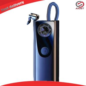 【Alloet】 12V Vehicle Air Pump with Precise Pressure Measurement Lightweight Tire Inflator for Emergency and Travel Use