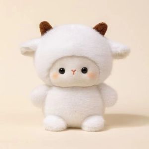 JOOKID Cartoon Animals Plush Toy Desktop Decoration Cute Stuffed Animal Doll Companion Learning Childrens Birthday Gift for Kids