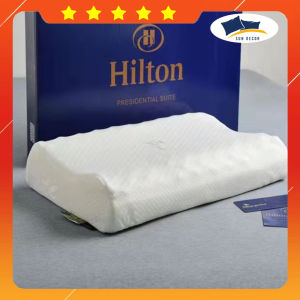 Gối Cao Su Non Hilton Cao Cấp Chống Đau Mỏi Vai Gáy Mềm Mại Êm Thoáng Khí