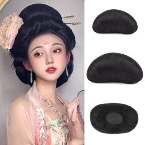 BEAUTYLASS ยางรัดผม ขนมปังฮั่นฟู กระเป๋าใส่วิกผมแบบขี้เกียจ แบบถัง บันสูงหัวใหญ่ นุ่มนวล ตุนหวง ชิญงจีนโบราณ ผู้หญิง