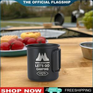 【New Arrival】 300ML Camping Mug Aluminium Alloy Picnic Cup Foldable Handle Travel Coffee Cup Ultra-Light for Backpacking Hiking Travel