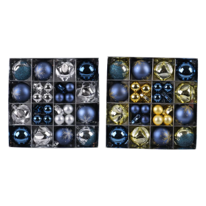 Thực tế 44PCS Bộ trang trí giáng sinh với diverses hình dạng phụ kiện di động trang trí để tăng cường kỳ nghỉ tinh thần