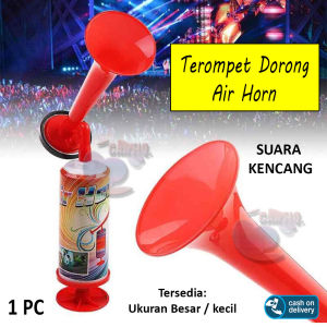 Terompet Dorong Terompet Suporter Bola Suara Kencang Ukuran Besar / Kecil Terompet Air Horn Trump Terompet Pertandingan