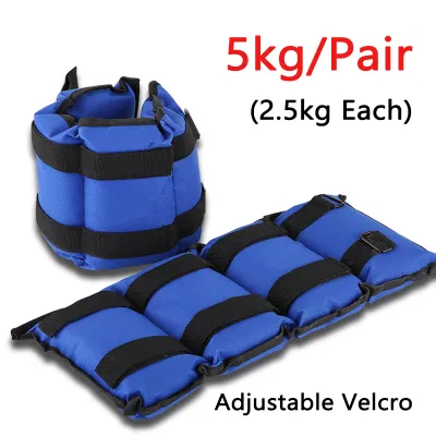 (Pair) Set Leg Ankle Weights 1~6KG Wrist Iron For Adjustable Strength Training Teenagers And Adult
