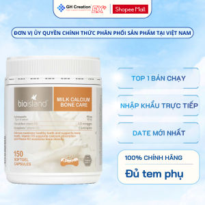 Canxi Bioisland Milk Calcium Bone Care - Tăng Chiều Cao Cho Trẻ Canxi Cho Mẹ Bầu Người Già - Hộp 150 Viên