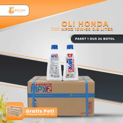 ( PAKET 1 DUS 24 BTL ) OLI AHM MPX2 0.8 LITER 10W-30 Matic ( Idemitsu Barcode )