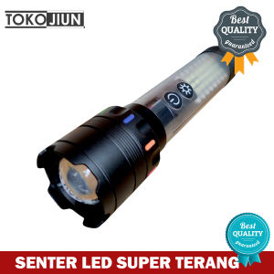 Flashlight Lentera Emergency Senter LED Zoom In Out MXW801