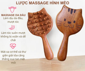Lược Massage Da Đầu Xuất Khẩu Cao Cấp Lược Kinh Tuyến Chải Chải Êm Mát Xa Toàn Thân