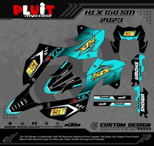 Stiker Decal KLX 150 SM Full Body Terbaru 2023 Custom Super Glossy FREE REQUEST