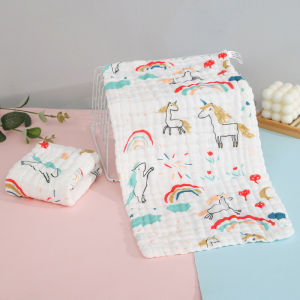 【1-3 Days Delivery】 25*50cm 1 Pcs 6-layer gauze towel soft baby towel baby sweat towel baby back towel kids towel