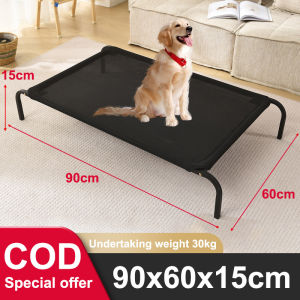 Large Elevated Dog Bed Pet Bed Washable Breathable Antibacterial Cat Sleeping Within 75KG Metal Bracket