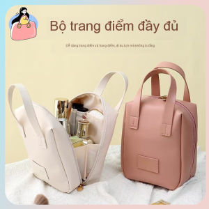 Túi đựng mỹ phẩm Da PU không thấm nước Túi đựng đồ Trang Điểm phụ nữ xách tay travel