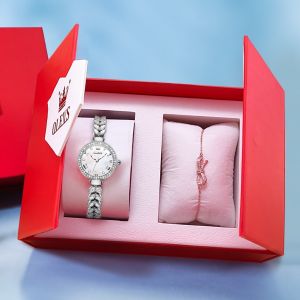 OLEVS 9971 Waterproof Stainless Steel Band Watch For Women Quartz Fashion Women Wristwatch