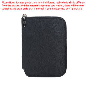 Royal Bagger Medium Wallet for Women Genuine Leather Zipper Coin Purse Fashion Multi-card Card Holder 1746