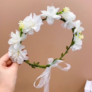 Flower Crowns Headband Girl Bridesmaid Flower Headpieces Hair Band