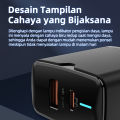 KIVEE Kepala Charger Quick Charger QC3.0 Type-C+USB 40W PD Fast Charge Charger Travel Fast Charging Untuk MFi iPhone14 13 pro Max 13/12/11/XS/XS Max/XR/X/8 /8 plus/7 plus. 