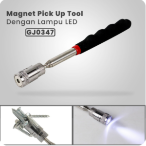 [ READY STOCK ] Telescoping Magnet Pickup Tools Magnetic Stick with LED Light Stainless Steel Magnet Stick