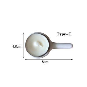 Round Ceramic Essential Oil Aroma Wax Candle Burner Furance Mini Candle Holder Holder for Home Fragrance Solid Color Ceramic Crafts Fragrance Item Living Room Home Decor