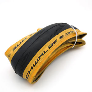 SCHWALBE ONE Ultralight Tyre Bike 16x1.35 349 Folding Tan Wall Tire Evo V-Guard for Bro mpton 3Sixty Bike 35-349 Yellow Black Edge Anti Puncture Tire