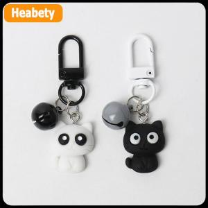 【2-3 days delivery】 Cute Black White Cat Keychain Pendant Backpack Hangings Ornaments Accessories Gifts