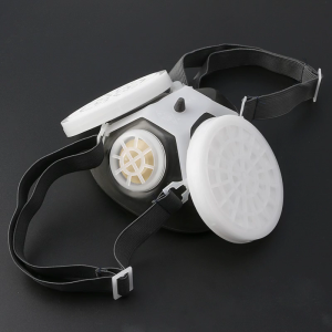 Respirator Dual Anti-Dust Gas Mask Twin Chemical Safety Headwear New