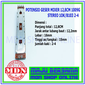 potensio geser mixer 10k b10k b103 128cm stereo mono 1009g 1009n