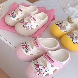 [Free Shipping] Ins-style high-end Mikko co-branded womens summer sandals with cute bunny design adorable beach clogs