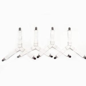 Bộ 4 dây Kẹp drap 3 chấu Inox Cố Định Ga Giường Drap Giường Tấm Trải Giường Chống Xê Dịch Chịu Lực Tốt