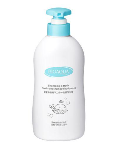 Baby 2-in-1 Shampoo and Bath Gel Soft Smooth Moisturizing Skin Bath Gel Plant Extract